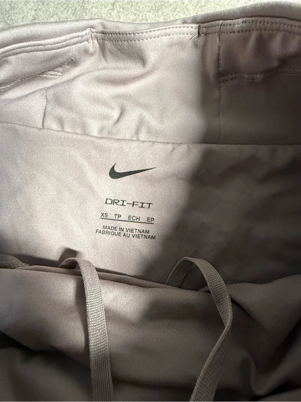 Nike Women's High-Waist Athletic‎ Shorts — Light Beige